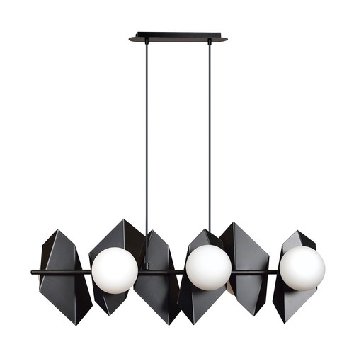 Drifton 6 Sort pendellampe - Ø15 cm, E14, 230V, uden lyskilde