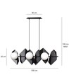 Drifton 6 Sort pendellampe - Ø15 cm, E14, 230V, uden lyskilde