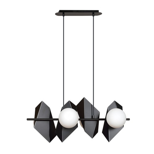 Drifton 4 Sort pendellampe - Ø15 cm, E14, 230V, uden lyskilde