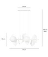 Drifton 4 Hvid pendellampe - Ø15 cm, E14, 230V, uden lyskilde