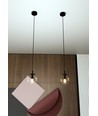 Cosmo 1 Sort/Transparent pendellampe - Ø14 cm, E14, 230V, uden lyskilde