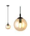 Cosmo 1 Sort/Rav pendellampe - Ø14 cm, E14, 230V, uden lyskilde