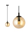 Cosmo 1 Sort/Rav pendellampe - Ø14 cm, E14, 230V, uden lyskilde