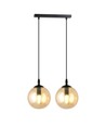 Cosmo 2 Sort/Rav pendellampe - Ø14 cm, E14, 230V, uden lyskilde