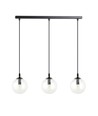 Cosmo 3 Sort/Transparent pendellampe - Ø14 cm, E14, 230V, uden lyskilde