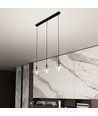 Cosmo 3 Sort/Transparent pendellampe - Ø14 cm, E14, 230V, uden lyskilde