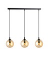 Cosmo 3 Sort/Rav pendellampe - Ø14 cm, E14, 230V, uden lyskilde