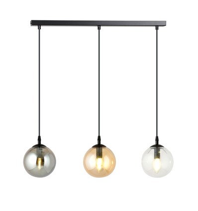 Cosmo 3 Sort Mix pendellampe - Ø14 cm, E14, 230V, uden lyskilde