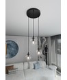 Cosmo 3 Sort Premium Transparent pendellampe - Ø14 cm, E14, 230V, uden lyskilde