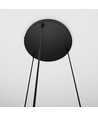 Cosmo 3 Sort Premium Transparent pendellampe - Ø14 cm, E14, 230V, uden lyskilde