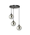 Cosmo 3 Sort Premium Grafit pendellampe - Ø14 cm, E14, 230V, uden lyskilde