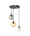 Cosmo 3 Sort Premium Mix pendellampe - Ø14 cm, E14, 230V, uden lyskilde