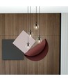 Cosmo 4 Sort Premium Transparent pendellampe - Ø14 cm, E14, 230V, uden lyskilde