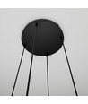 Cosmo 4 Sort Premium Transparent pendellampe - Ø14 cm, E14, 230V, uden lyskilde