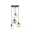 Cosmo 4 Sort Premium Mix pendellampe - Ø14 cm, E14, 230V, uden lyskilde