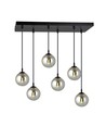 Cosmo 6 Sort/Grafit pendellampe - Ø14 cm, E14, 230V, uden lyskilde
