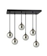 Cosmo 6 Sort/Grafit pendellampe - Ø14 cm, E14, 230V, uden lyskilde