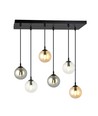 Cosmo 6 Sort MIX1 pendellampe - Ø14 cm, E14, 230V, uden lyskilde