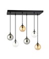 Cosmo 6 Sort MIX1 pendellampe - Ø14 cm, E14, 230V, uden lyskilde
