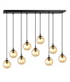 Cosmo 9 Sort/Rav pendellampe - Ø14 cm, E14, 230V, uden lyskilde