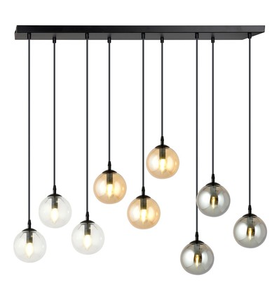 Cosmo 9 Sort MIX1 pendellampe - Ø14 cm, E14, 230V, uden lyskilde