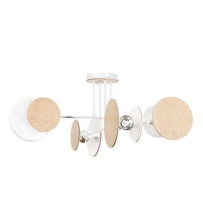 Zita 4 Hvid loftslampe - E27, 230V, uden lyskilde