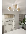 Zita 4 Hvid loftslampe - E27, 230V, uden lyskilde