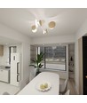 Zita 4 Hvid loftslampe - E27, 230V, uden lyskilde