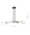 Ognis 4 Sort pendellampe - Ø15 cm, E27, 230V, uden lyskilde