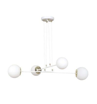 Ognis 4 Hvid pendellampe - Ø15 cm, E27, 230V, uden lyskilde
