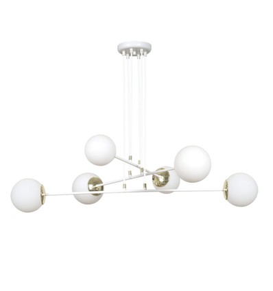 Ognis 6 Hvid pendellampe - Ø15 cm, E27, 230V, uden lyskilde