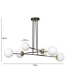 Ognis 6 Hvid pendellampe - Ø15 cm, E27, 230V, uden lyskilde