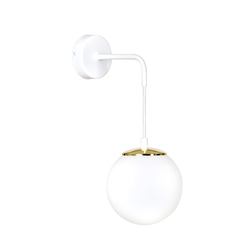 Ognis K1 Hvid væglampe - Ø15 cm, E27, 230V, uden lyskilde