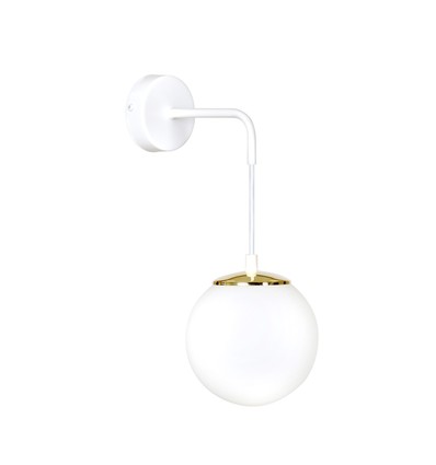 Ognis K1 Hvid væglampe - Ø15 cm, E27, 230V, uden lyskilde