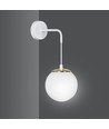 Ognis K1 Hvid væglampe - Ø15 cm, E27, 230V, uden lyskilde