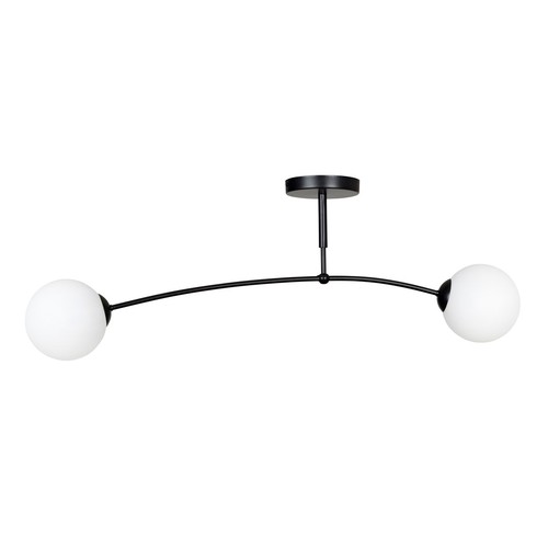 Pregos 2 Sort loftslampe - Ø15 cm, E14, 230V, uden lyskilde