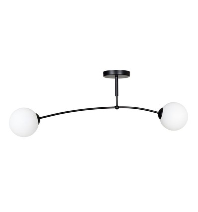 Pregos 2 Sort loftslampe - Ø15 cm, E14, 230V, uden lyskilde