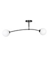 Pregos 2 Sort loftslampe - Ø15 cm, E14, 230V, uden lyskilde