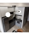 Pregos 2 Sort loftslampe - Ø15 cm, E14, 230V, uden lyskilde