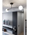 Pregos 2 Sort loftslampe - Ø15 cm, E14, 230V, uden lyskilde