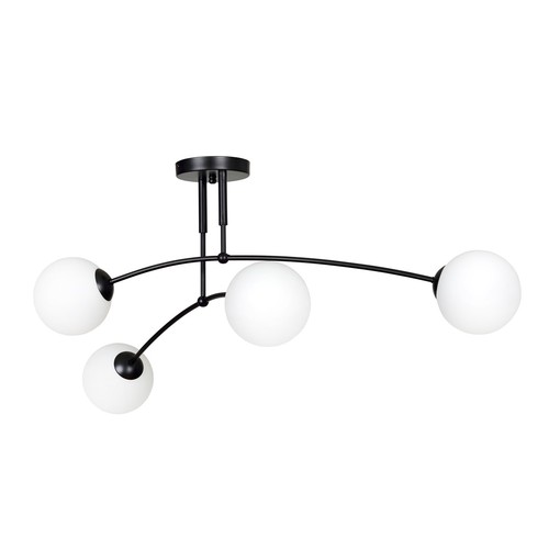 Pregos 4 Sort loftslampe - Ø15 cm, E14, 230V, uden lyskilde