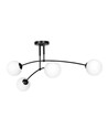 Pregos 4 Sort loftslampe - Ø15 cm, E14, 230V, uden lyskilde
