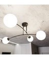 Pregos 4 Sort loftslampe - Ø15 cm, E14, 230V, uden lyskilde