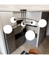 Pregos 6 Sort loftslampe - Ø15 cm, E14, 230V, uden lyskilde