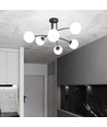 Pregos 6 Sort loftslampe - Ø15 cm, E14, 230V, uden lyskilde