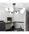 Pregos 6 Sort loftslampe - Ø15 cm, E14, 230V, uden lyskilde