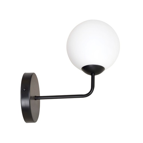 Pregos K1 Sort væglampe - Ø15 cm, E14, 230V, uden lyskilde