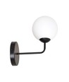 Pregos K1 Sort væglampe - Ø15 cm, E14, 230V, uden lyskilde