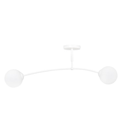 Pregos 2 Hvid loftslampe - Ø15 cm, E14, 230V, uden lyskilde