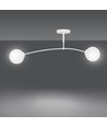 Pregos 2 Hvid loftslampe - Ø15 cm, E14, 230V, uden lyskilde